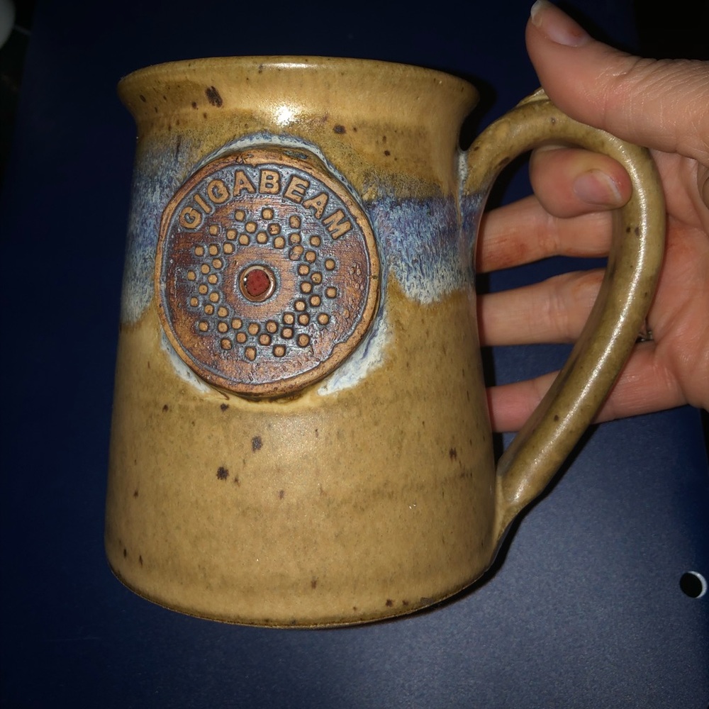 Gigabeam Stoneware Mug -SIGNED- 460  *mug deal $25 or $20 w/offer